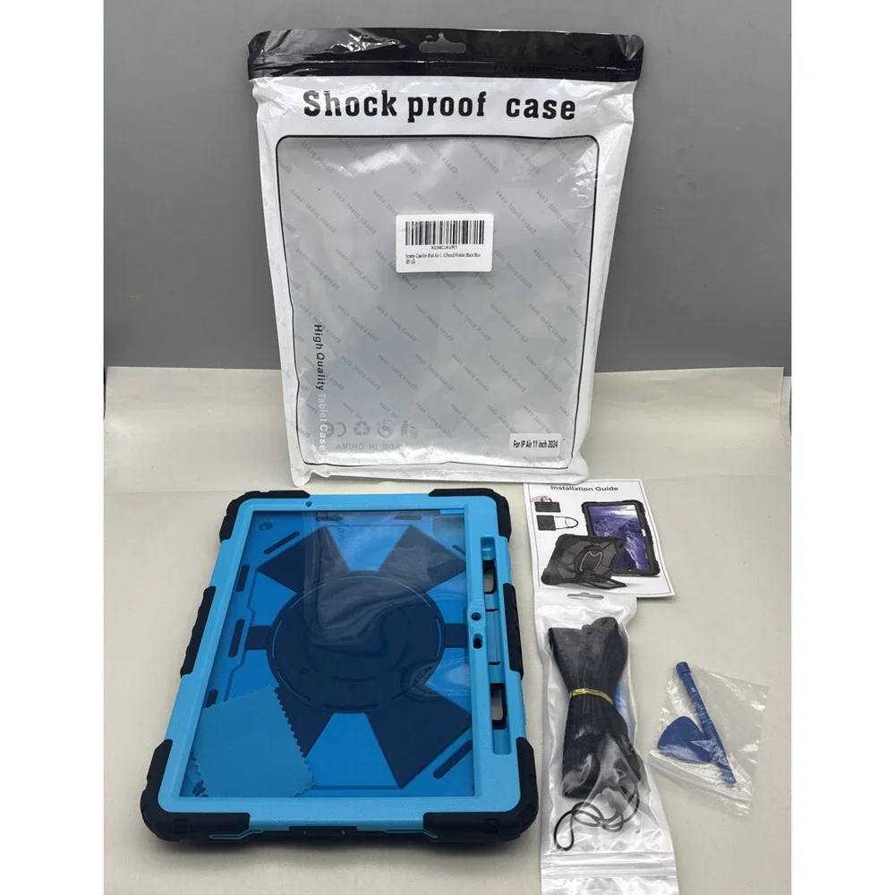 Heavy Duty Case for iPad Air 11 inch M2/M3 w/screen protector/shoulder strap